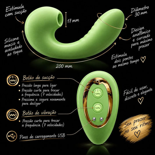Vibrador Verona — Sucção e Vibração em Estojo