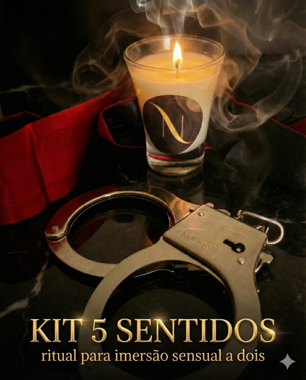 Kit 5 Sentidos - o kit que transforma noites comuns em experiências inesquecíveis